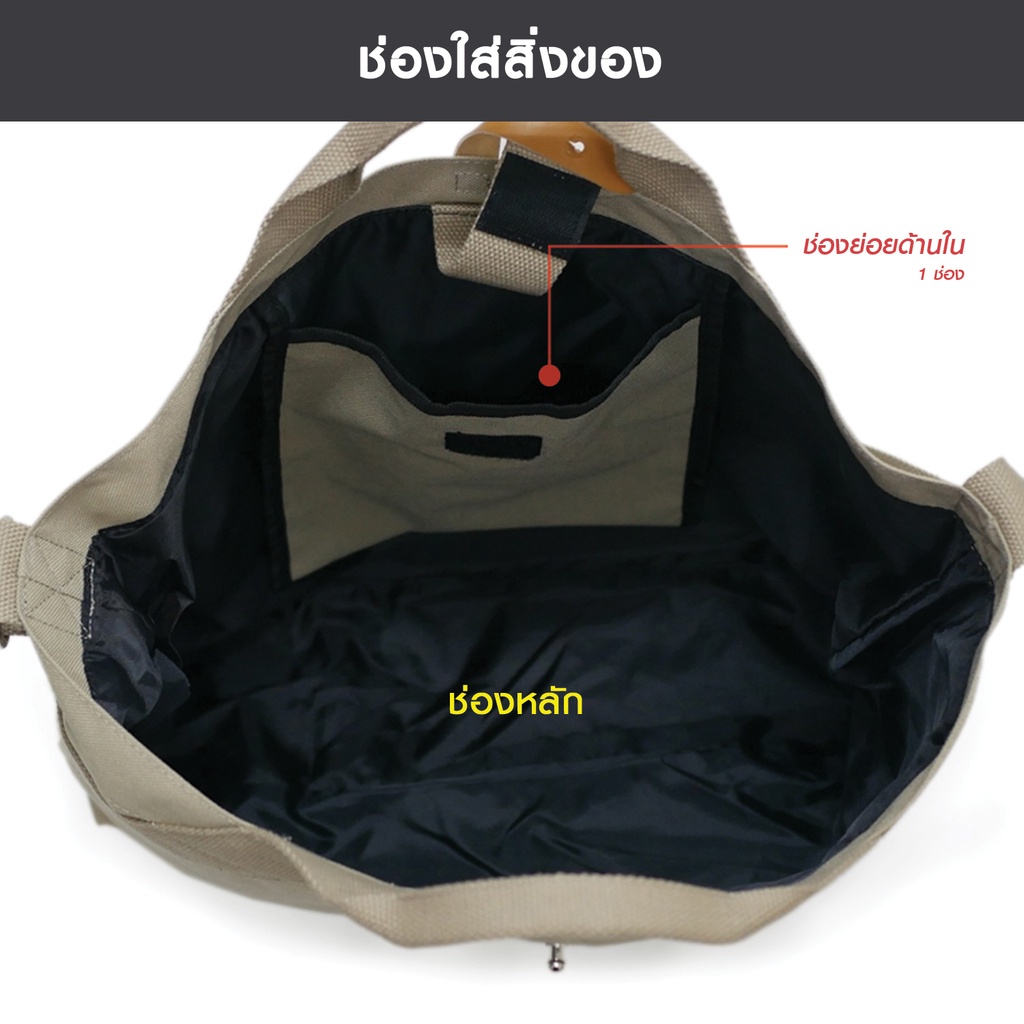 HQ LUGGAGE กระเป๋าสะพายข้าง กระเป๋าสะพายไหล่ รุ่น P9998 - รูปที่ 3