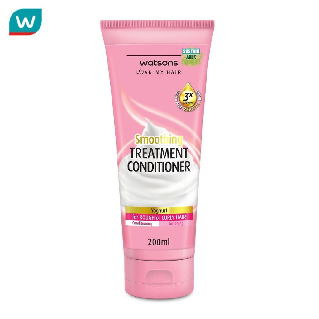 Watsons วัตสัน ทรีทเมนท์ แวกซ์ โยเกิร์ต ฟอร์ รัฟ ออร์ เคิร์ลลี่ แฮร์ 500มล.