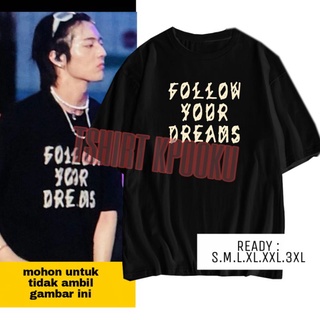 เสื้อยืดผ้าฝ้ายCOTTON เสื้อยืด พิมพ์ลาย haruto treasure FOLLOW YOUR DREAM สไตล์เกาหลีS-5XL