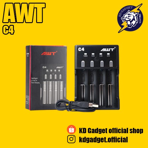 (ที่ชาร์จ4ราง)AWT C4(ของแท้)