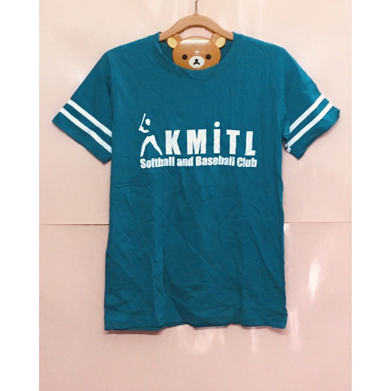 เสื้อยืดสีเขียวมิ้นสกรีนKMITLอก36นิ้ว