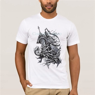 เสื้อยืดแขนสั้นลําลอง ผ้าฝ้าย พิมพ์ลาย Dark Souls Lords of Cinder สีขาว แฟชั่นสําหรับผู้ชาย