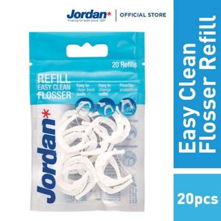 ไหมขัดฟัน Jordan Easy Clean Flosser 20Refulls อีซี่คลีนฟลอสเซอร์ สตาร์เตอร์ รีฟิล 20 ชิ้น ไหมขัดฟันจอร์แดน จอแดน