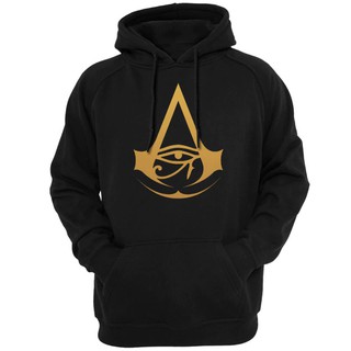 Assassins Creed Origins โลโก้ชายเสื้อ Hoodies วิดีโอเกม Aya Eye Of Horus Eagle Head Egypt