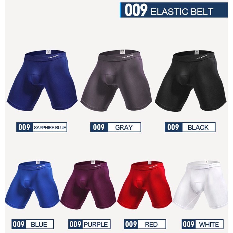 กางเกงบ็อกเซอร์ขายาว ขาห้าส่วน ระบายอากาศ สวมใส่สบาย เหมาะกับการวิ่ง เล่นกีฬา สําหรับผู้ชาย 009
