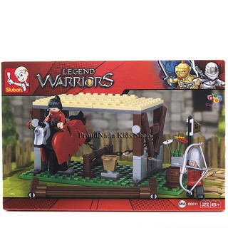 ProudNada Toys ของเล่นชุดตัวต่อเลโก้นินจาอัศวิน Sluban LEGEND WARRIORS B061111