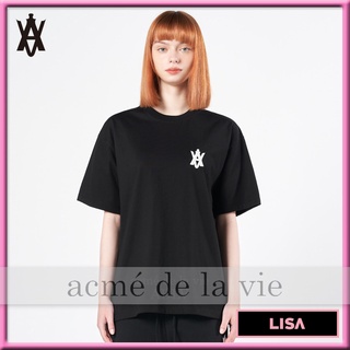 ✿ Acme de la vie x LISA ✿ Adlv ของแท้ เสื้อยืดคอกลม แขนสั้น พิมพ์ลายโลโก้ LISA SERIES สไตล์เกาหลี สําหรับผู้หญิง