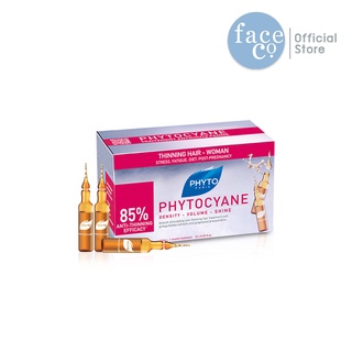 PHYTOCYANE Thinning Hair (Serum) 12 Ampoule เซรั่มสำหรับผมร่วงจากความเครียด ฮอร์โมน ความร้อนสารเคมี ไดเอท ฯลฯ