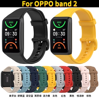 สายนาฬิกาข้อมือซิลิโคน สําหรับ OPPO band 2 OPPO