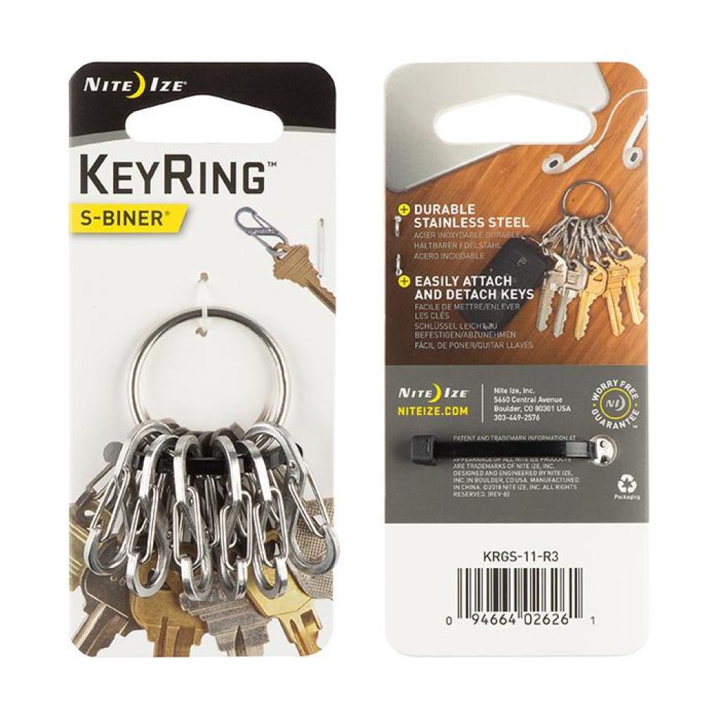 Nite Ize Key Ring Steel พวงกุญแจ พวงกุญแจรถ
