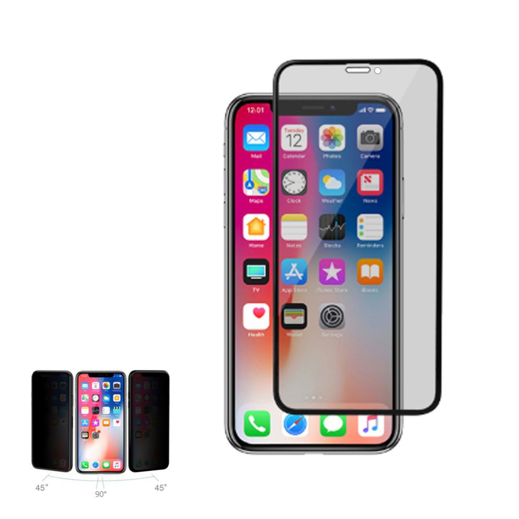Dapad ฟิล์มกระจกกันรอย PRIVACY 16 PRO MAX 16 PLUS 15 PRO MAX 15 14 13 12 11 XR XS 7+ 6S ฟิล์มกันส่อง ฟิล์มกันมองข้าง