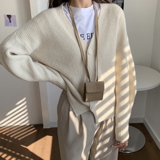 พร้อมส่ง - 🥯Biscuit knit Cardigan