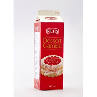 ecook วิปปิ้งครีม สูตรนมสด กล่องแดง bl rich dessert garnish 848ml