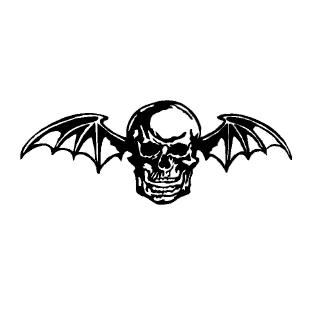 สติกเกอร์ไวนิล  ลาย Avenged Sevenfold สำหรับติดรถยนต์ ขนาด 16.3 ซม. x 6 ซม.