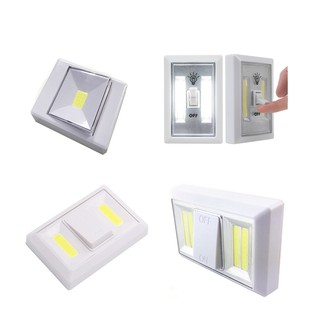 แหล่งขายและราคาswitch light COB LED 2LED ไฟติดผนัง พร้อมสวิตเปิด/ปิด ไม่ต้องเดินสาย ติดทางเดิน ตู้เสื้อผ้า ในรถ *อาจถูกใจคุณ