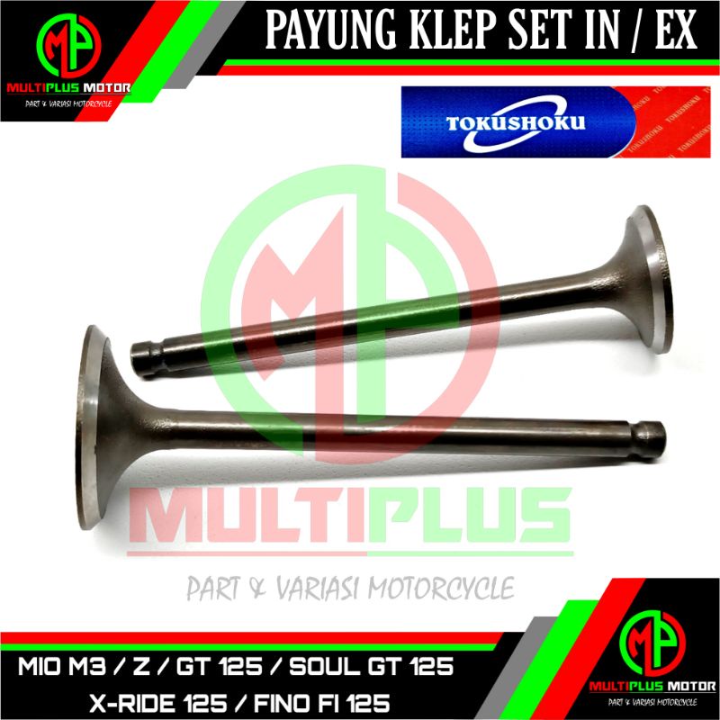 วาล์วร่มวาล์วในชุด ex MIO M3, MIO Z, MIO FINO FI 125, MIO GT 125, SOUL GT 125, X-RIDE 125