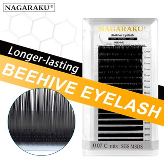 nagaraku beehive ขนตาปลอม คุณภาพสูง ติดทนนาน