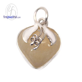 Finejewelthai จี้-หยก-เงินแท้-จี้พลอย-พลอยประจำเดือนเกิด-Jade-Pendant-Silver - P01232006w