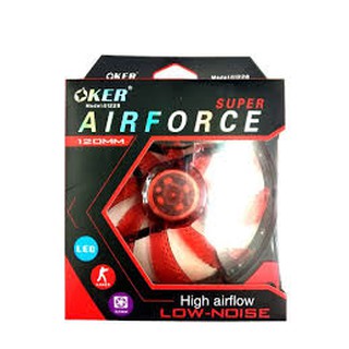 พัดลม OKER AIRFORCE 120MM