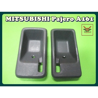 MITSUBISHI PAJERO A161 DOOR HANDLE SOCKET LH&amp;RH SET "GREY" // เบ้ารองมือเปิดใน ซ้าย-ขวา "สีเทา" สินค้าคุณภาพดี