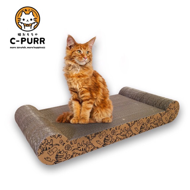 C-PURR : CAT SCRATCHER ที่ลับเล็บแมว ที่ฝนเล็บแมว (ทรงโซฟา) หมดปัญหาน้องแมวข่วนเฟอร์ฯ