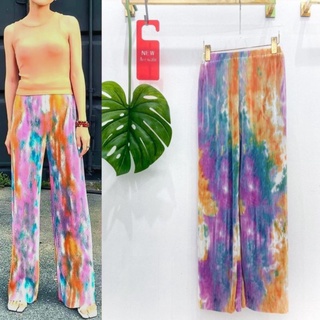 galaxy pleated pants🎉🎆กางเกงขายาวเนื้อผ้าดี อัดพลีทแน่น