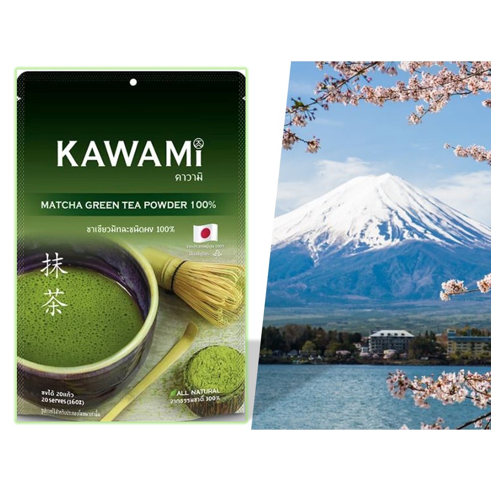 KAWAMI คาวามิ matcha latte คาวามิ มัทฉะ 100% ชนิดผง 40G.
