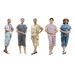 โปรโมชั่น : Araya อารยาชุดลำลอง เสื้อ-กางเกง Free size คละสี คละลาย 7 ชุด