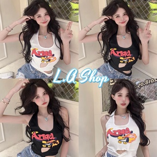 L.A Shop ​พร้อมส่ง เสื้อคล้องคอไหมพรม ผ้านุ่มนิ่มใส่สบาย ผูกเอวเบาๆ "7971-1"