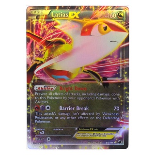 Latias EX 85/116 ลาทีอัส Pokemon Matt Card ภาษาอังกฤษ