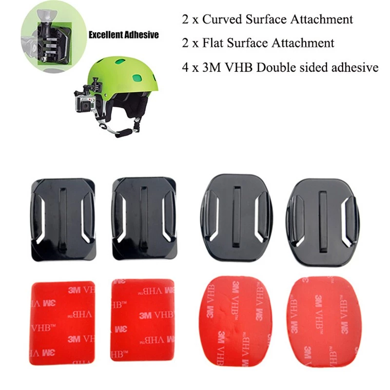 ฐานติดหมวกกันน้อค พร้อมแผ่นกาว 3M ยึดหมวกกับกล้องแอคชั่น
