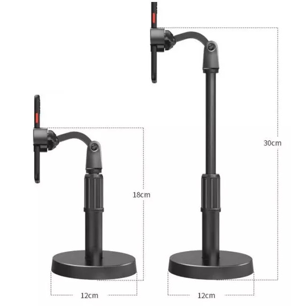 ขาตั้งโทรศัพท์ ที่วางโทรศัพท์ ขาจับโทรศัพท์ ปรับสูงต่ำได้ ที่จับโทรศัพท์ ที่ตั้งโทรศัพท์ มือถือ P8 - รูปที่ 4