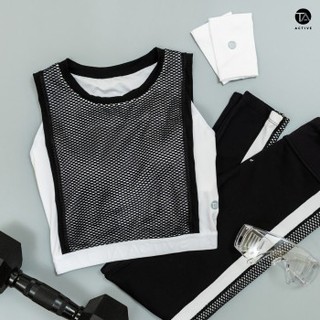 TA ACTIVE DIVA MASH PANEL TOP สปอร์ตบรา เสื้อครอปทรงเข้ารูป