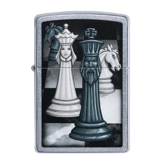 Zippo ไฟแช็กรุ่น 49601 Chess Game ของแท้ รับประกันตลอดชีวิต นำเข้าและจำหน่ายโดยตัวแทนจำหน่าย