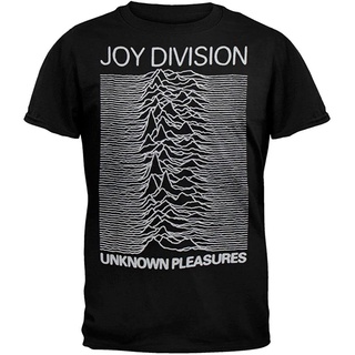 เสื้อยืดสีขาวเสื้อยืด พิมพ์ลายอัลบั้ม Joy Division Unknown Pleasures Art ขนาดใหญ่ สีดํา สําหรับผู้ชายS-4XL