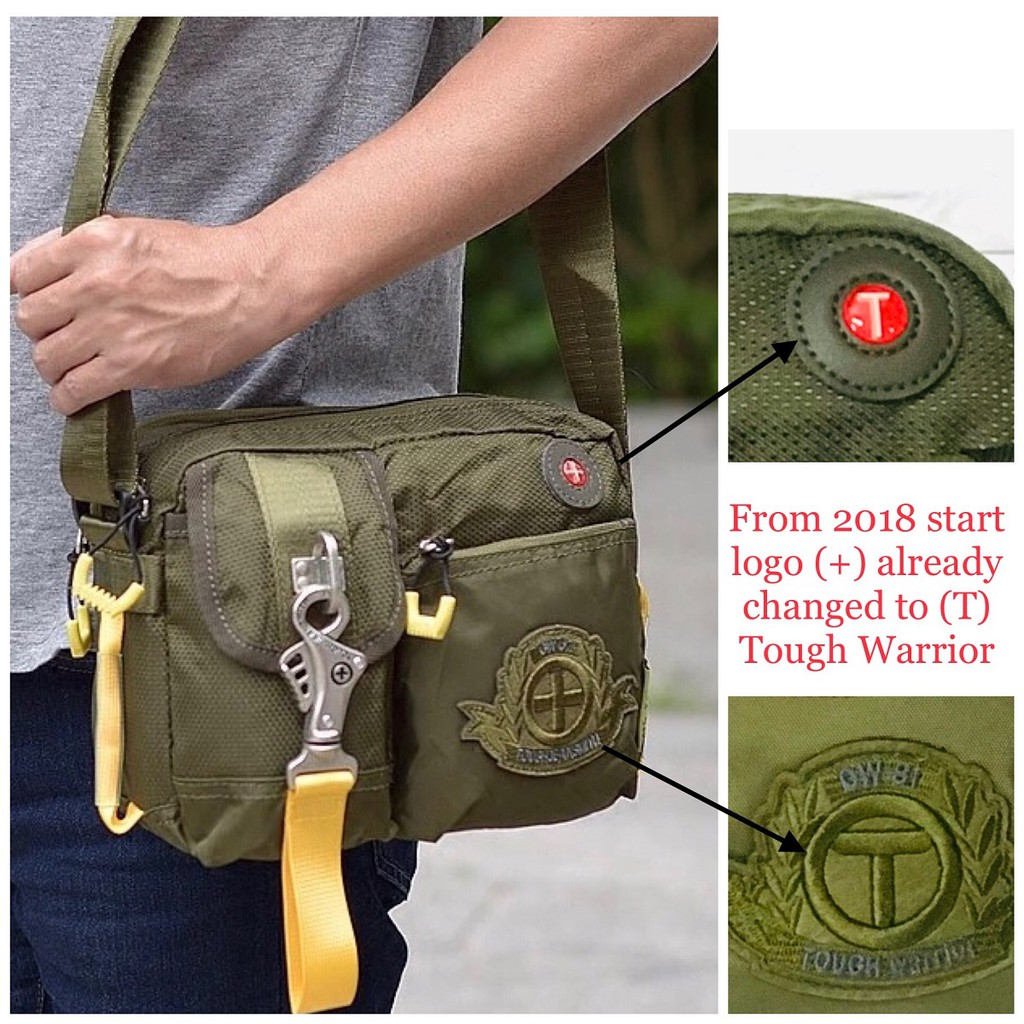 Tough Warrior (S) Size Fashion Men Sling Bag Shoulder Messenger Bag With Metal Lock ราคา ถูกที่สุด ดีลบีเคเค แกลเลอรีภาพที่ 8