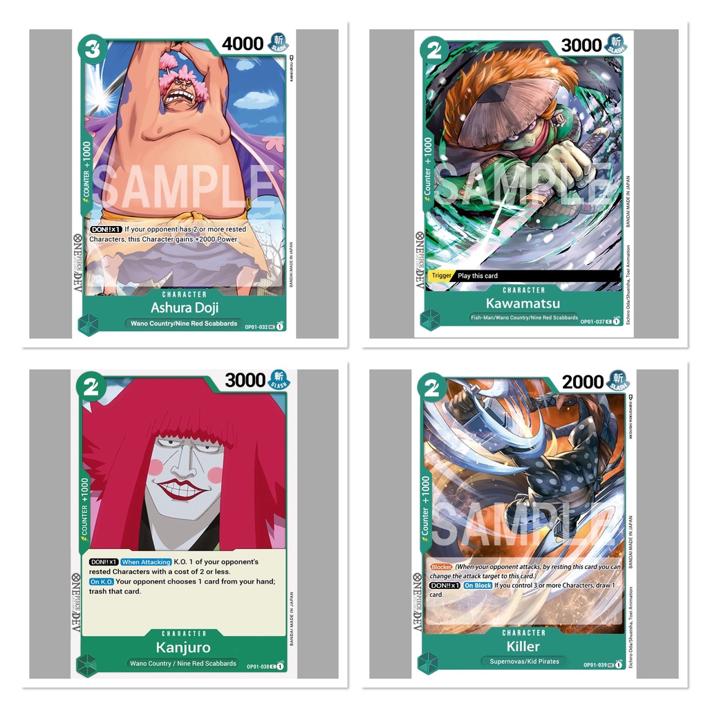 One Piece Card Game OP01 Single Card การ์ดแยกใบระดับ Rare Nami Kuma