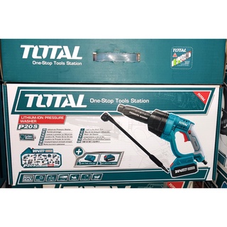 ของแท้100% ส่งฟรี TOTAL โททอล เครื่องฉีดน้ำ ปืนอัดฉีด แรงดันสูง ไร้สาย 20V รุ่น TPWLI2008 TPWLI20084