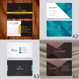 นามบัตร 2 หน้า พิมพ์ด้วยเครื่องพิมพ์ดิจิตอลคุณภาพสูง หมึกกันน้ำ กระดาษหนา เริ่มต้น 100 ใบ