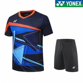 Yonex ใหม่ เสื้อแขนสั้น แบบแห้งเร็ว เหมาะกับการเล่นแบดมินตัน เทนนิส เทนนิส สําหรับผู้ชาย และผู้หญิง