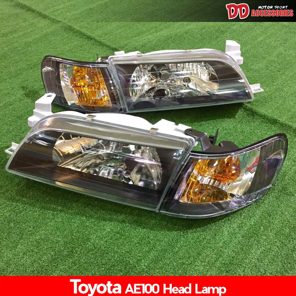 ไฟหน้า ae100 ae101 collora 1992 1993 1994 1995 สามห่วง โคมดำ  <<ไฟหน้าเป็น โคมแก้ว>>