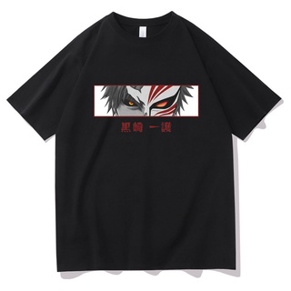 T-shirt  เสื้อยืดแขนสั้น พิมพ์ลายกราฟิกการ์ตูนอนิเมะ Bleach Ichigo Kurosaki แฟชั่นฮาราจูกุ สําหรับผู้ชาย และผู้หญิงS-5XL