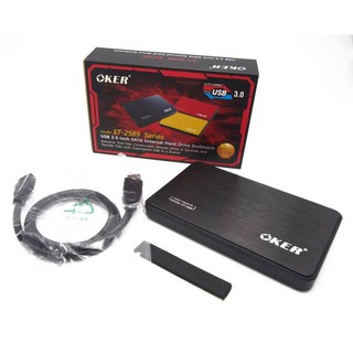 Oker ST-2589 USB3.0 External HDD Box SATA กล่องใส่ ฮาร์ดดิส 2.5นิ้ว Box Harddisk notebook