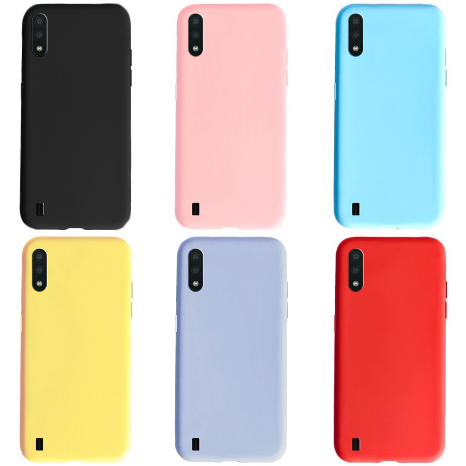 tpu เคสโทรศัพท์ซิลิโคนนุ่มสีธรรมดาสําหรับ samsung galaxy a51 a71 a91 note 10 lite s10 lite a01