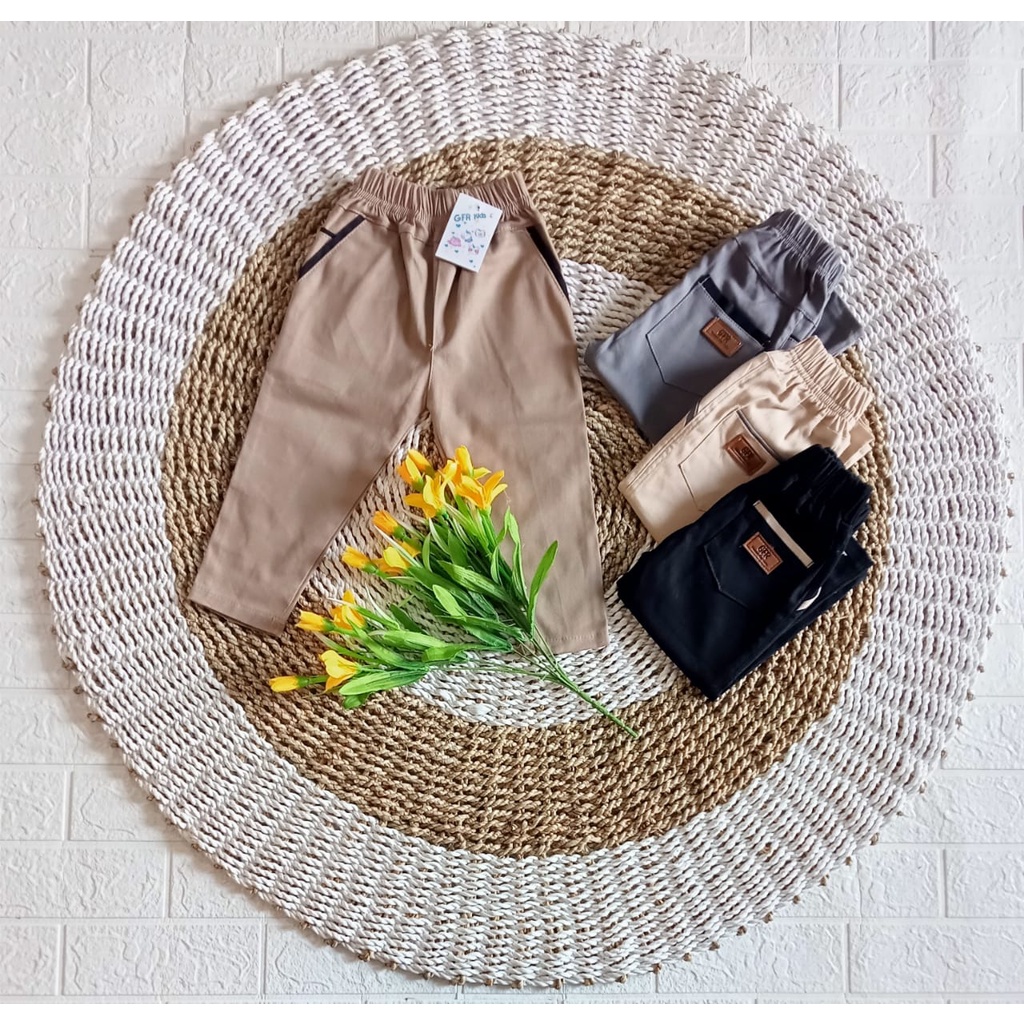 KATUN เลือกสีกางเกงชิโนขายาวสําหรับเด็กชายและเด็กหญิง 0-3 ขวบ ผ้าคอตตอนทวิลล์ GFR KIDS