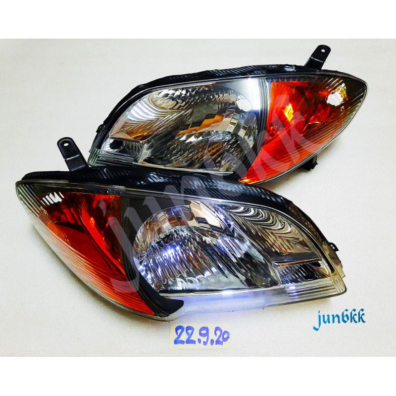 โคมไฟหน้า vios 06 แท้มือสอง