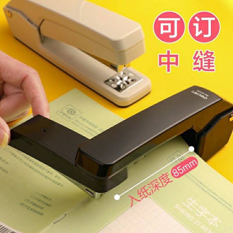 เครื่องเย็บกระดาษหมุนได้ (แม็กหมุนได้Deli0434) หมุนได้ 360 องศา เย็บหน้ากลางหรืองานเข้าเล่มก็สะดวกสบายมากขึ้น