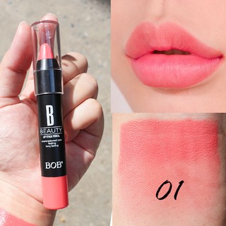 ลิปสติกดินสอ พร้อมบำรุง ปากฉ่ำๆเกาหลีสุดๆ BOB lip stick pencil