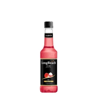 ลองบีชไซรัปลิ้นจี่(320ml.) LongBeach Lychee Syrup น้ำเชื่อม/ น้ำหวาน/ น้ำผลไม้เข้มข้น
