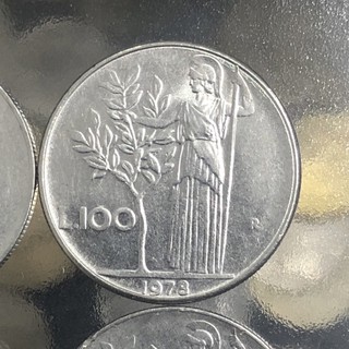 เหรียญอิตาลี 100 Lira ปี 1956-1979 สามารถเลือกปี คศ ได้สภาพผ่านใช้ยังสวยๆตาม